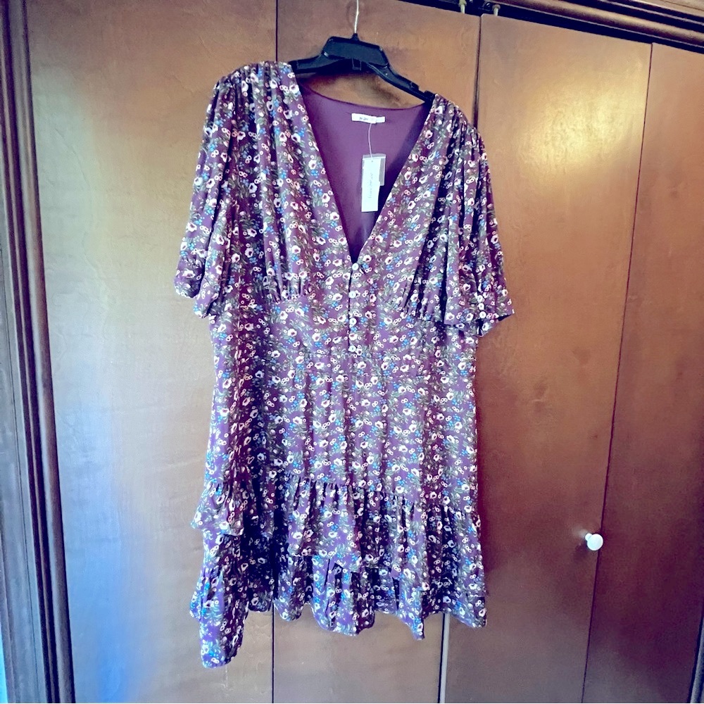 Floral Purple Dress